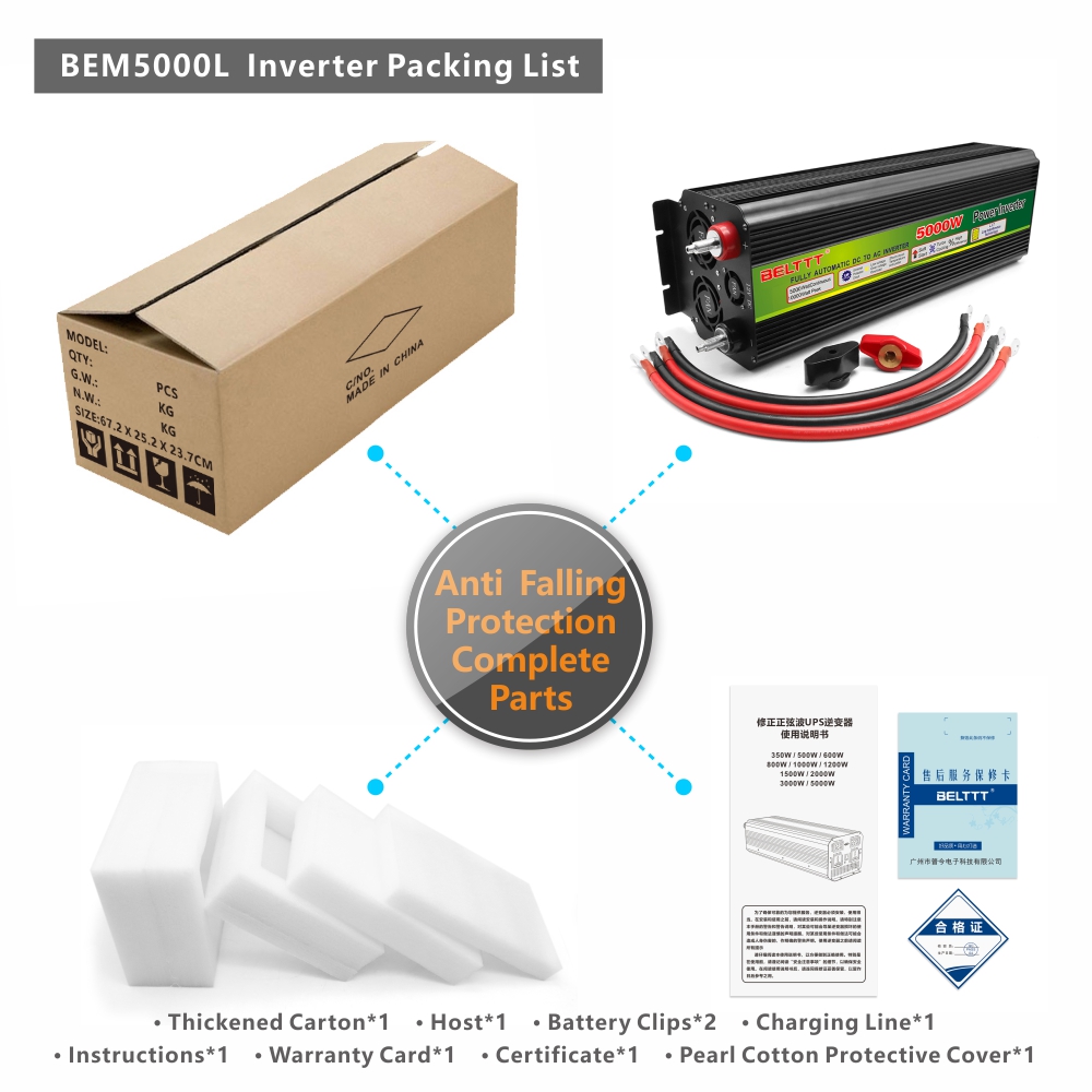 BELTTT 5000W modified sine wave inverter