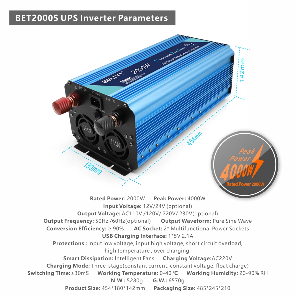 BELTTT 2000W ups inverter